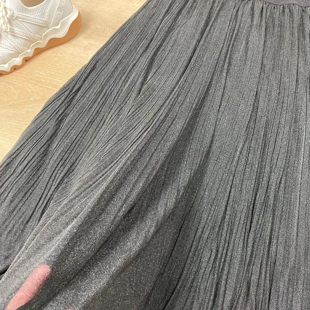 Metrowear Pleated Pattern Skirt Women's M Color Black - Picture 5 of 5